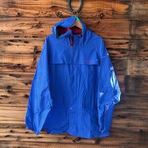COLUMBIA | Vintage 100% PVC Hooded Fishing Rain Jacket XL
